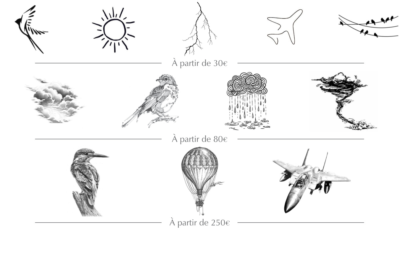 Motif sur le thème de l’air, gravure personnalisée au choix