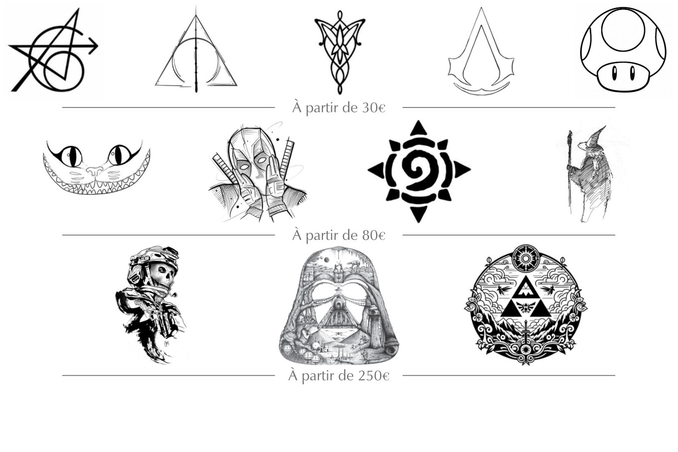 Motifs geek, gravure personnalisée, création sur mesure